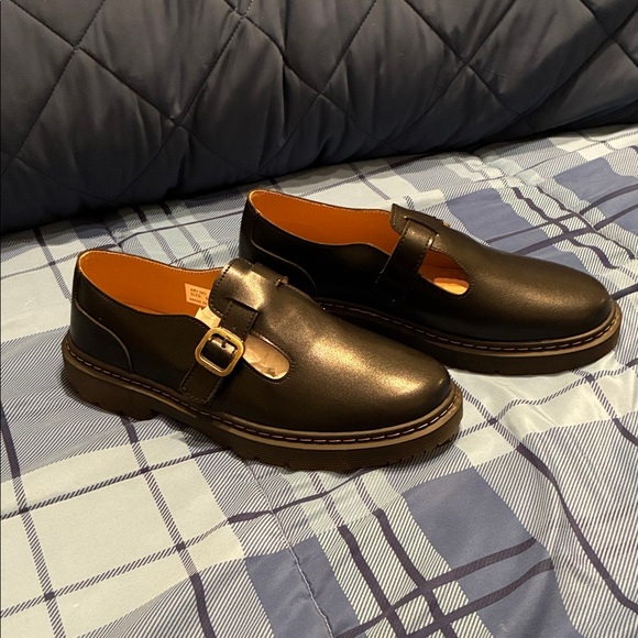 New! Stylish Black Mary Jane Loafers with Buckle size 11 - Picture 2 of 9